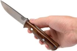 Bark River Gunny CPM 3V, Desert Ironwood, Brown Sheath -Famous Knife Shop BRK07 025DIW 06 bark river brk07 025diw 06