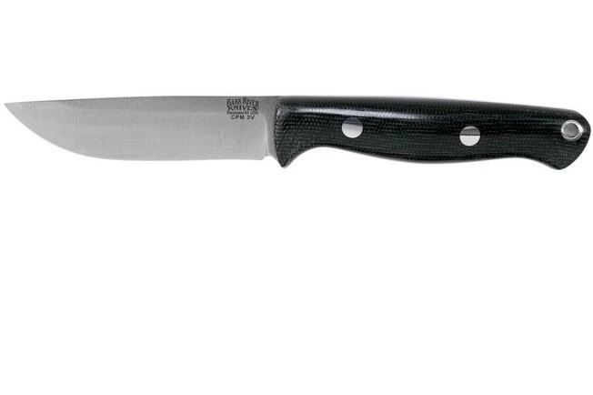 Bark River Bravo EDC CPM 3V Rampless, Black Canvas Micarta Bushcraft Knife 3 Bark River Bravo EDC CPM 3V Rampless, Black Canvas Micarta Bushcraft Knife