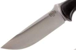 Bark River Bravo 1 A2, Black G10, Brown Sheath -Famous Knife Shop BRK07 111BRKG 03 bark river brk07 111brkg 03