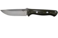 Bark River Bravo 1 A2 Black & Green Linen Micarta Bushcraft Knife