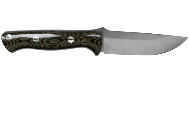 Bark River Bravo 1 A2 Black & Green Linen Micarta Bushcraft Knife 4 Bark River Bravo 1 A2 Black & Green Linen Micarta Bushcraft Knife - Image 2