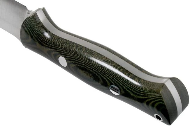 Bark River Bravo 1 A2 Black & Green Linen Micarta Bushcraft Knife 6 Bark River Bravo 1 A2 Black & Green Linen Micarta Bushcraft Knife - Image 4