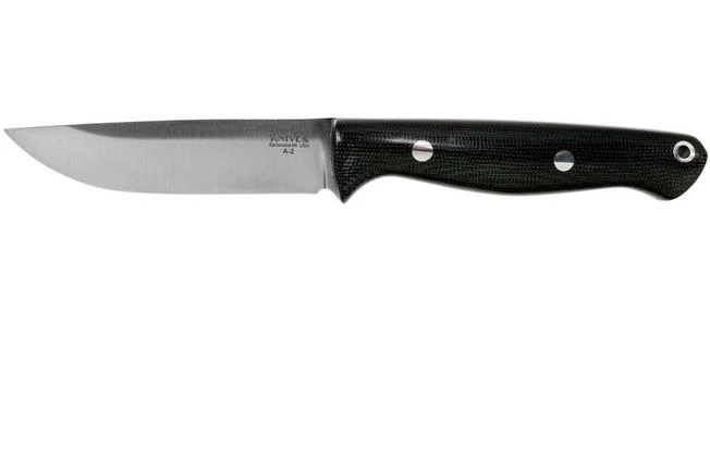 Bark River Gunny A2 Rampless, Black Canvas Micarta Outdoor Knife 3 Bark River Gunny A2 Rampless, Black Canvas Micarta Outdoor Knife