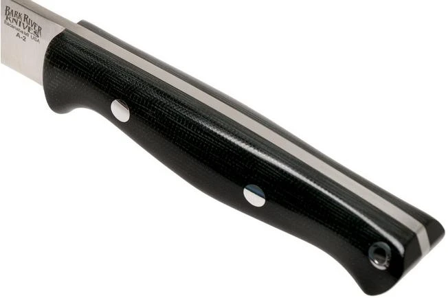 Bark River Gunny A2 Rampless, Black Canvas Micarta Outdoor Knife 7 Bark River Gunny A2 Rampless, Black Canvas Micarta Outdoor Knife - Image 5