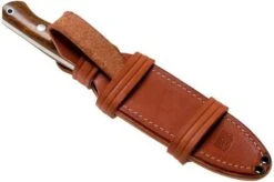 Bark River Bravo 1.2 CPM 3V, Desert Ironwood, Brown Sheath -Famous Knife Shop BRK07 125DIW 07 bark river knives