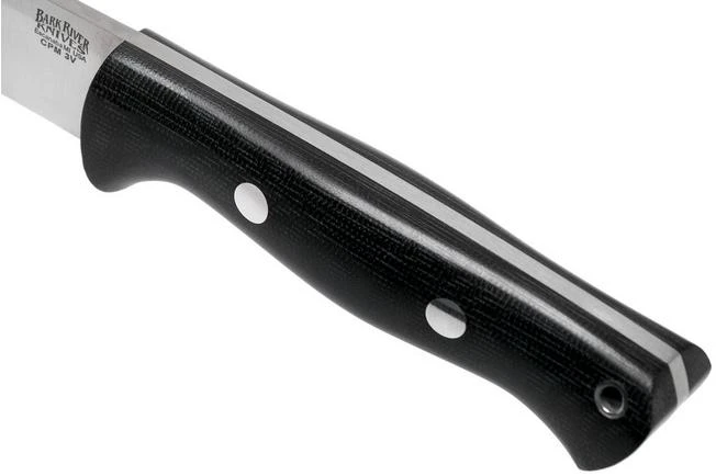 Bark River Bravo 1 LT CPM 3V Rampless, Black Canvas Micarta, Brown Sheath 7 Bark River Bravo 1 LT CPM 3V Rampless, Black Canvas Micarta, Brown Sheath - Image 5