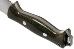 Bark River Bravo 2 CPM 3V, Green Canvas Micarta Outdoor Knife -Famous Knife Shop BRK07 221GCM 04 bark river knives