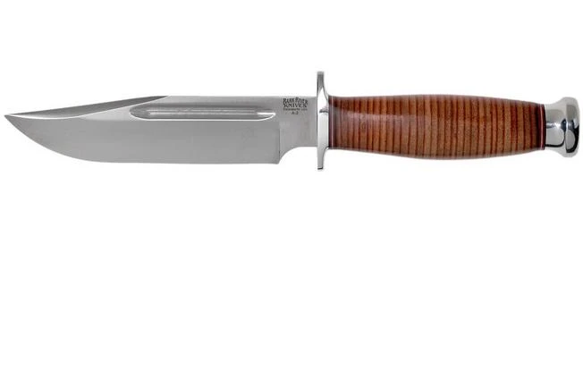 Bark River Teddy A2 Stacked Leather, Double Quillion Outdoor Knife 3 Bark River Teddy A2 Stacked Leather, Double Quillion Outdoor Knife