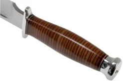 Bark River Teddy A2 Stacked Leather, Double Quillion Outdoor Knife 12 Bark River Teddy A2 Stacked Leather, Double Quillion Outdoor Knife -Famous Knife Shop BRK08 114SLDQ 04 bark river knives