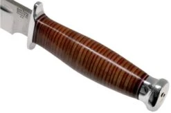 Bark River Teddy A2 Stacked Leather, Double Quillion Outdoor Knife 13 Bark River Teddy A2 Stacked Leather, Double Quillion Outdoor Knife -Famous Knife Shop BRK08 114SLDQ 05 bark river knives