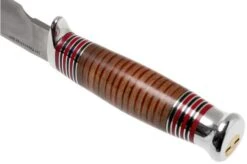 Bark River Michigan Hunter CPM Cru Wear Stacked Leather Hunting Knife -Famous Knife Shop BRK08 161SDL 04 bark river knives