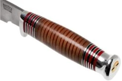 Bark River Michigan Hunter CPM Cru Wear Stacked Leather Hunting Knife -Famous Knife Shop BRK08 161SDL 05 bark river knives