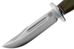Bark River Boone II CPM 3V Green Canvas Micarta Outdoor Knife -Famous Knife Shop BRK08 222GCM 03 bark river knives