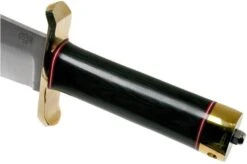 Bark River V-44 Bowie A2 Black Canvas Micarta, Brass Double Quillion, Bowie-knife 13 Bark River V-44 Bowie A2 Black Canvas Micarta, Brass Double Quillion, Bowie-knife -Famous Knife Shop BRK08 231BKC BDQ 05 bark river knives