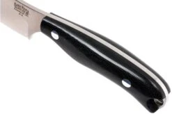 Bark River JX6 Companion A2, Black Canvas Micarta, Brown Sheath -Famous Knife Shop BRK10 112BRKC 05 bark river brk10 112brkc 05