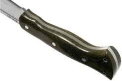 Bark River JX5 Vengeful 1 CPM 3V Green Canvas Micarta Machete -Famous Knife Shop BRK10 123GCM 04 bark river knives