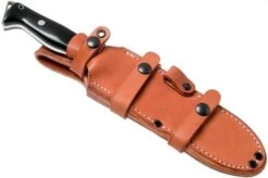 Bark River Bravo Tope Recon Field CPM 3V, Black Canvas Micarta -Famous Knife Shop BRK10 222BKC 07 bark river