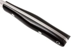 Bark River Kalahari Hunter A2, Black Canvas Micarta, Brown Sheath -Famous Knife Shop BRK12 112BRKC 05 bark river brk12 112brkc 05