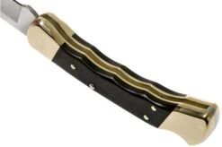 Buck 110 Folding Hunter, With Finger Grooves -Famous Knife Shop BUCK0110BRSFG B 05 buck v201907