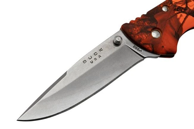 Buck Bantam BHW, Mossy Oak, Blaze Orange Camo 0286CMS9 Pocket Knife 5 Buck Bantam BHW, Mossy Oak, Blaze Orange Camo 0286CMS9 Pocket Knife - Image 3