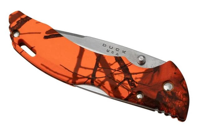Buck Bantam BHW, Mossy Oak, Blaze Orange Camo 0286CMS9 Pocket Knife 8 Buck Bantam BHW, Mossy Oak, Blaze Orange Camo 0286CMS9 Pocket Knife - Image 6