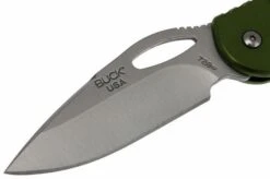 Buck 726 Mini Spitfire 0726 GYS-B Plain Edge, Green -Famous Knife Shop BUCK0726GRS B 03 buck 726 mini spitfire buck0726grs b 03