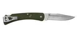 Buck 110 Slim Knife Select OD Green 0110ODS2 Pocket Knife -Famous Knife Shop BUCK110ODS2 02 buck