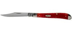 Case Slimline Trapper Dark Red Bone, Standard Jig, 06982, 61048 CV Pocket Knife