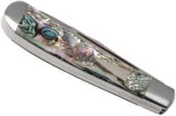 Case HT Trapper, Abalone, 154CM, Smooth, 10772, TB822021 Pocket Knife, Tony Bose Design -Famous Knife Shop CE10772 04 case