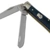Case Mini Trapper Mediterranean Blue Smooth Bone, 11192, 6207 SS Pocket Knife -Famous Knife Shop CE11192 01 case
