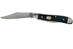 Case Mini Trapper Mediterranean Blue Smooth Bone, 11192, 6207 SS Pocket Knife -Famous Knife Shop CE11192 03 case