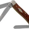 Case Medium Stockman Autumn Maple Burl Wood, 11541, 7318 SS Pocket Knife -Famous Knife Shop CE11541 01 case