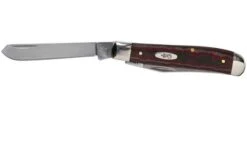Case Mini Trapper Rustic Red Richlite, 13621, 10207 SS Pocket Knife -Famous Knife Shop CE13621 03 case