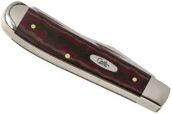 Case Mini Trapper Rustic Red Richlite, 13621, 10207 SS Pocket Knife -Famous Knife Shop CE13621 04 case