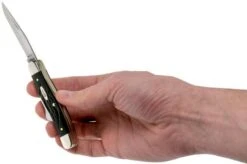 Case Medium Stockman Rough Black Synthetic, 18222, 6318 SS Pocket Knife -Famous Knife Shop CE18222 05 case