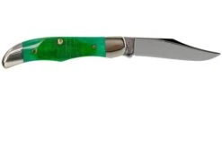 Case Pocket Hunter Clover Green Bone, Sawcut Jig, 23211, 61165 SS Pocket Knife -Famous Knife Shop CE23211 02 case