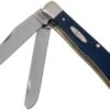 Case Trapper Navy Blue Synthetic, 23610, 4254 SS Pocket Knife -Famous Knife Shop CE23610 01 case