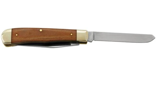 Case Trapper, Smooth Natural Canvas Micarta, 23690, 10254 SS, Pocket Knife 4 Case Trapper, Smooth Natural Canvas Micarta, 23690, 10254 SS, Pocket Knife - Image 2