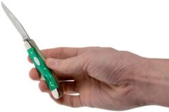 Case Medium Stockman SparXX Green Pearl Kirinite Smooth, 27373, 10318 SS Pocket Knife -Famous Knife Shop CE27373 05 case