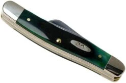 Case Medium Stockman Hunter Green Bone, Sawcut, 27664, 6318 SS Pocket Knife -Famous Knife Shop CE27664 04 case