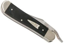 Case Russlock Smooth Black Micarta, 27734, 101953L SS Pocket Knife -Famous Knife Shop CE27734 04 case knives