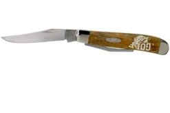 Case Mini Trapper Golfer's Tool Gift Set, Embellished Smooth Antique Bone, 27820, 6207G SS Pocket Knife -Famous Knife Shop CE27820 03 case