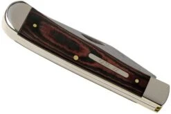 Case Trapper Red & Black Micarta, 27850, 10254 SS Pocket Knife -Famous Knife Shop CE27850 04 case