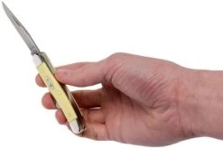 Case Medium Stockman Yellow Synthetic, 00035, 3318 CV Pocket Knife -Famous Knife Shop CE35 11 case ce35 11