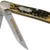Case Copperhead Pocket Worn Olive Green Bone, Peach Seed, 38192, 6249 SS Pocket Knife -Famous Knife Shop CE38192 01 case knives