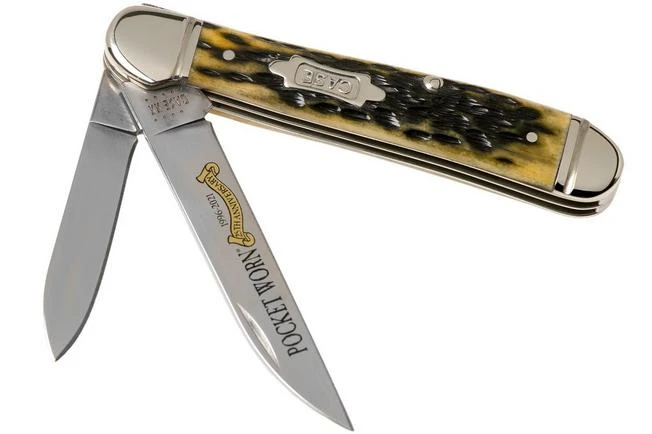 Case Copperhead Pocket Worn Olive Green Bone, Peach Seed, 38192, 6249 SS Pocket Knife 3 Case Copperhead Pocket Worn Olive Green Bone, Peach Seed, 38192, 6249 SS Pocket Knife