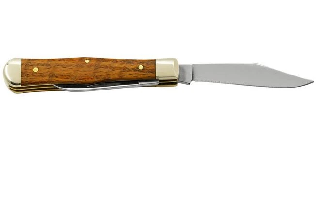 Case Small Swell Center Jack, Yellow Curly Oak 47129, 7225 SS, Pocket Knife 4 Case Small Swell Center Jack, Yellow Curly Oak 47129, 7225 SS, Pocket Knife - Image 2