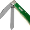 Case Trapper Brilliant Green Bone, Smooth, 52820, 6254 SS Pocket Knife -Famous Knife Shop CE52820 01 case