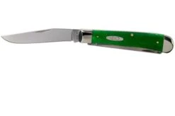 Case Trapper Brilliant Green Bone, Smooth, 52820, 6254 SS Pocket Knife -Famous Knife Shop CE52820 03 case