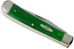 Case Trapper Brilliant Green Bone, Smooth, 52820, 6254 SS Pocket Knife -Famous Knife Shop CE52820 04 case